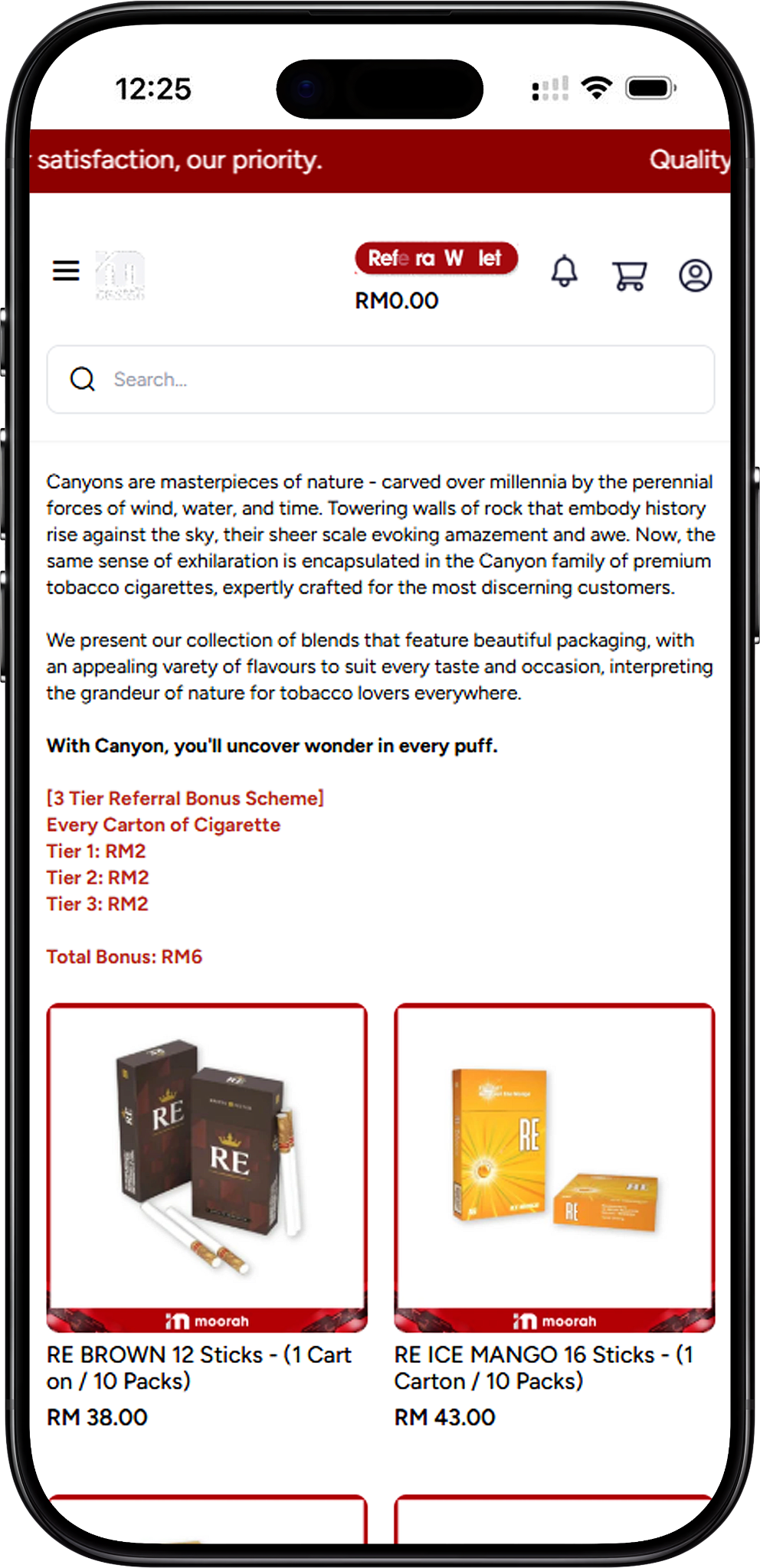 Explore the Moorah Cigarette Collection
