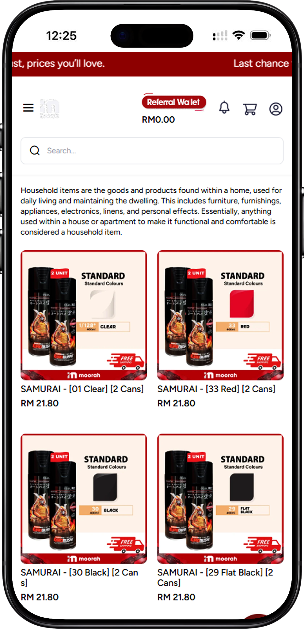 Explore Moorah Household Products